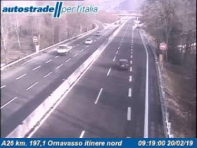 Slika pregleda web-kamere Ornavasso - A26 - KM 197,1